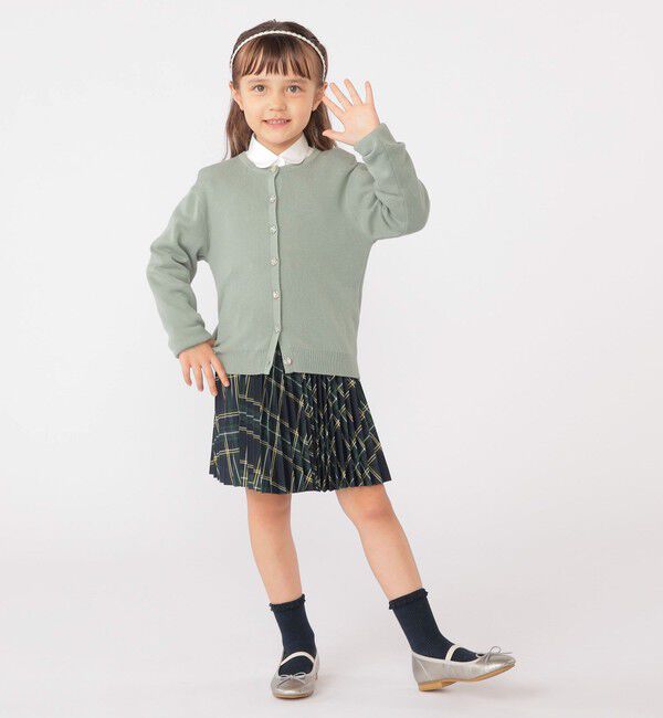 SHIPS KIDS「SHIPS KIDS:110～130cm / チェック プリーツ スカート」|フレア|