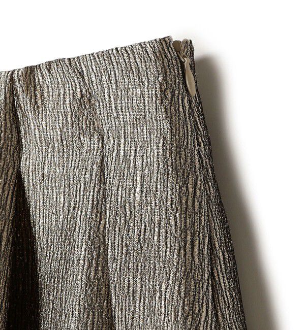 SHIPS for women「〈手洗い可能〉ラメ ブッチャー タック フレア スカート」|フレア|