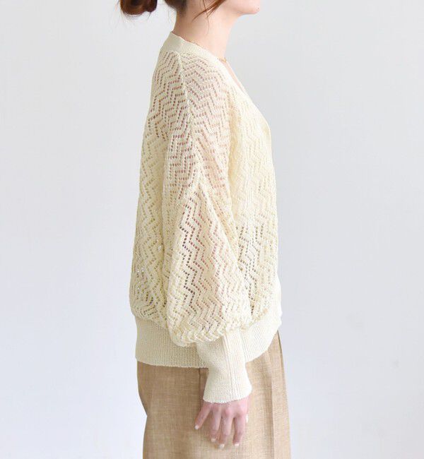 quaranciel「quaranciel:〈手洗い可能〉バルキーレース ドルマン スリーブ カーディガン」|カーディガン|