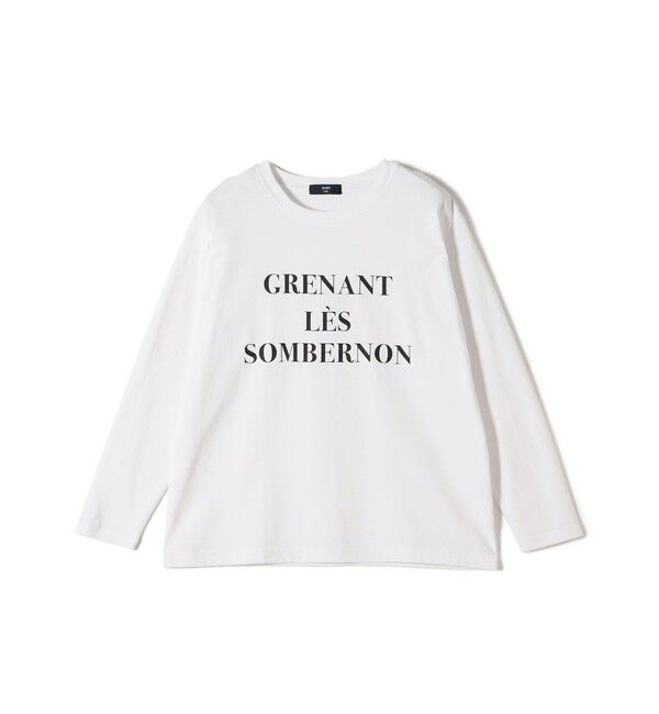 SHIPS Colors 「SHIPS Colors:ロゴ プリント TEE (ロンT)」|Tシャツ・カットソー|オフホワイト