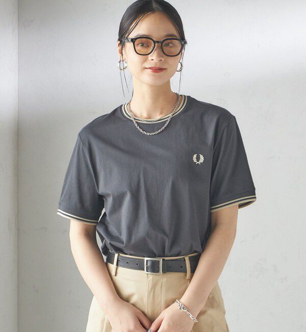 SHIPS for women「FRED PERRY:M1588 TWIN TIPPED TEE」|Tシャツ・カットソー|