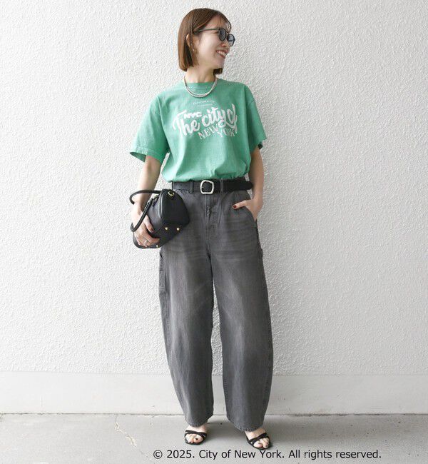 SHIPS any「GOOD ROCK SPEED:〈洗濯機可能〉NYC カラー ロゴ プリント TEE」|Tシャツ・カットソー|