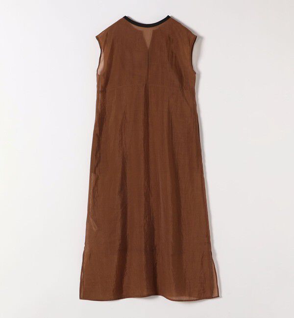 SHIPS any「SHIPS any: シアー キーネック フレンチスリーブ ピンタック ワンピース」|ワンピース|