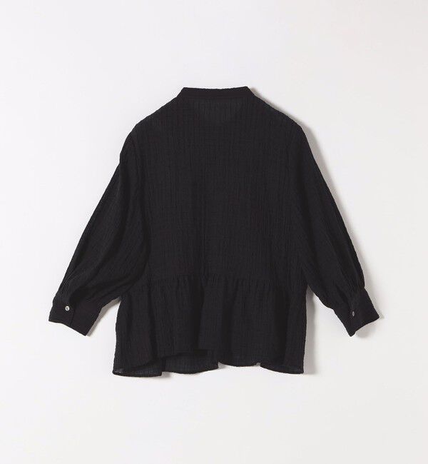 SHIPS any「SHIPS any:〈洗濯機可能〉楊柳 シャーリング ぺプラム ギャザー ブラウス」|シャツ・ブラウス|