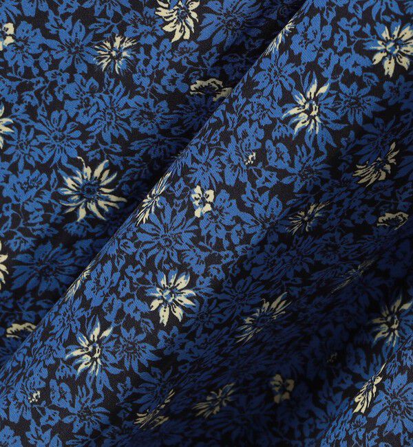 SHIPS for women「〈手洗い可能〉割繊 フラワー プリント ノースリーブ ワンピース」|ワンピース|