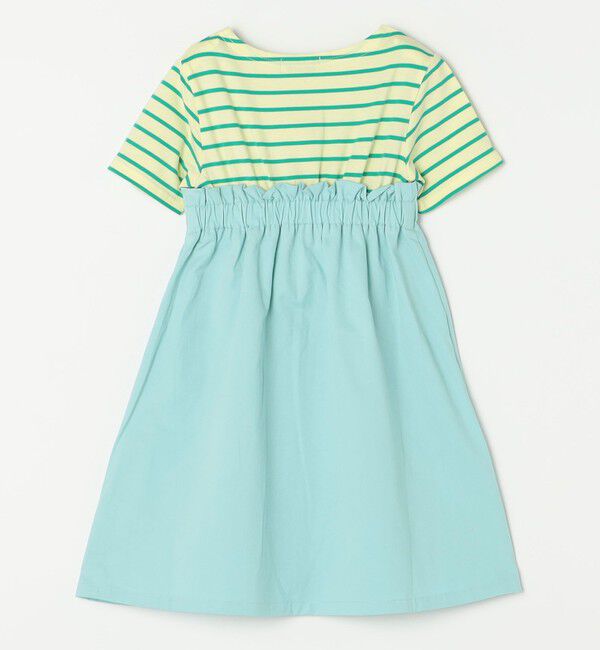 SHIPS any「SHIPS any: ロゴ 刺繍 ボーダー ドッキング ワンピース <KIDS>」|ワンピース|