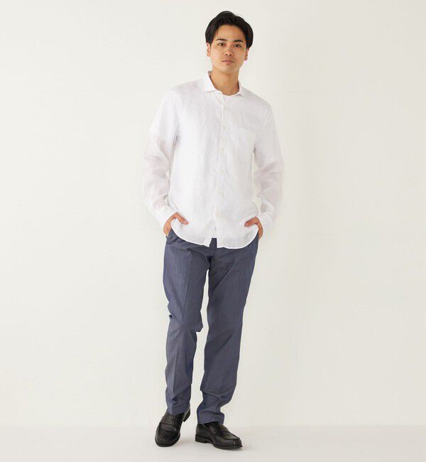 SHIPS Colors 「SHIPS Colors:リネン セミワイド ロングスリーブ シャツ」|シャツ・ブラウス|