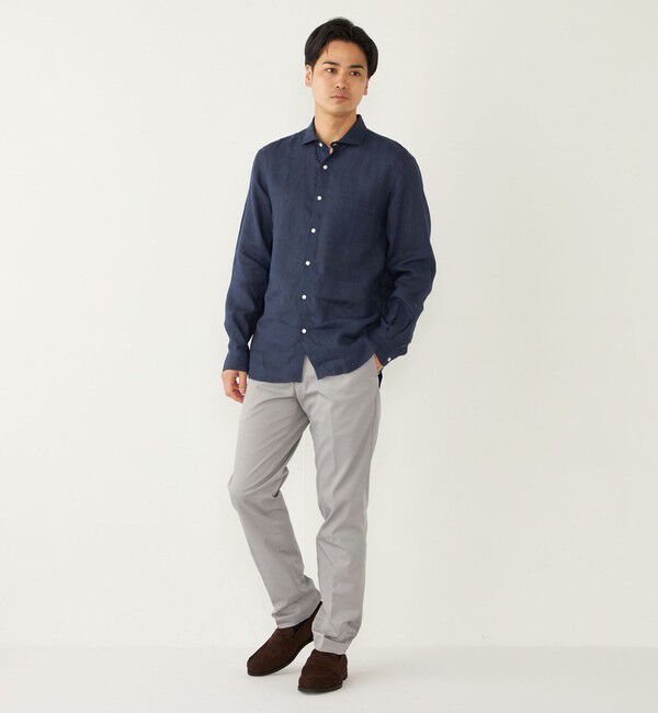 SHIPS Colors 「SHIPS Colors:リネン セミワイド ロングスリーブ シャツ」|シャツ・ブラウス|