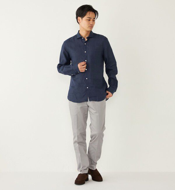 SHIPS Colors 「SHIPS Colors:リネン セミワイド ロングスリーブ シャツ」|シャツ・ブラウス|