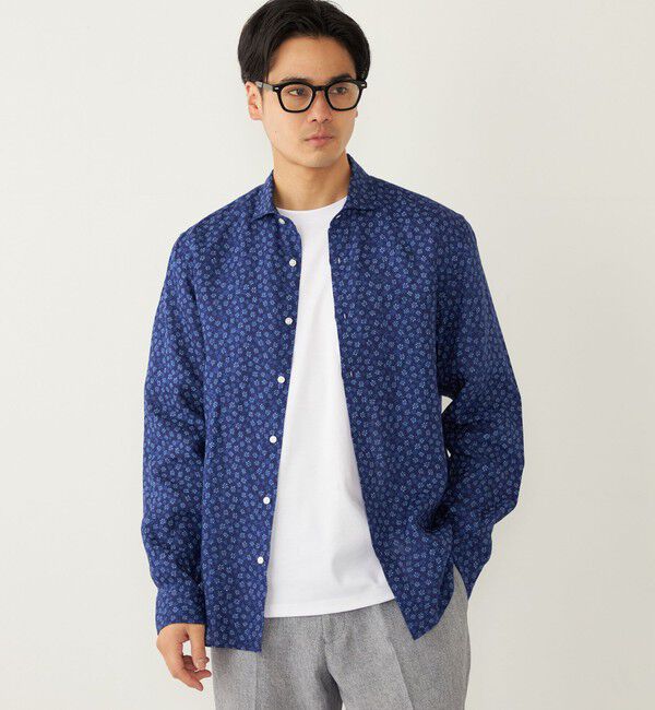 SHIPS Colors 「SHIPS Colors:リネン セミワイド ロングスリーブ シャツ」|シャツ・ブラウス|