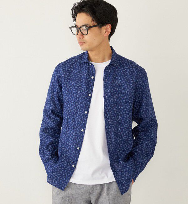 SHIPS Colors 「SHIPS Colors:リネン セミワイド ロングスリーブ シャツ」|シャツ・ブラウス|