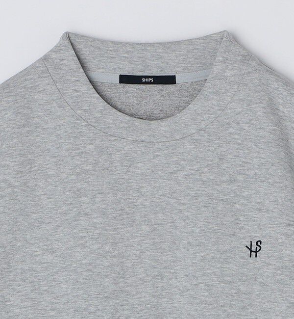 SHIPS「【WEB限定】SHIPS: テレワーク ビズ ワンポイントロゴ ポンチ Tシャツ」|Tシャツ・カットソー|