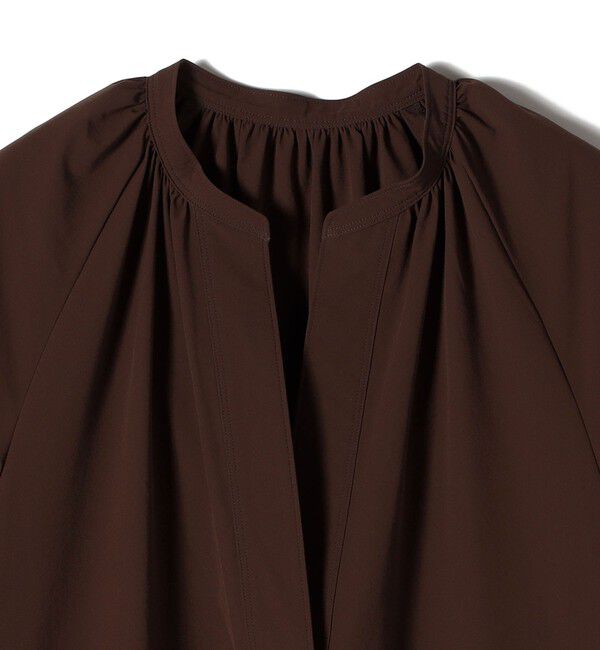 SHIPS for women「〈接触冷感 / 撥水加工〉TEX BRID(R)タフタ ギャザー ワンピース」|ワンピース|