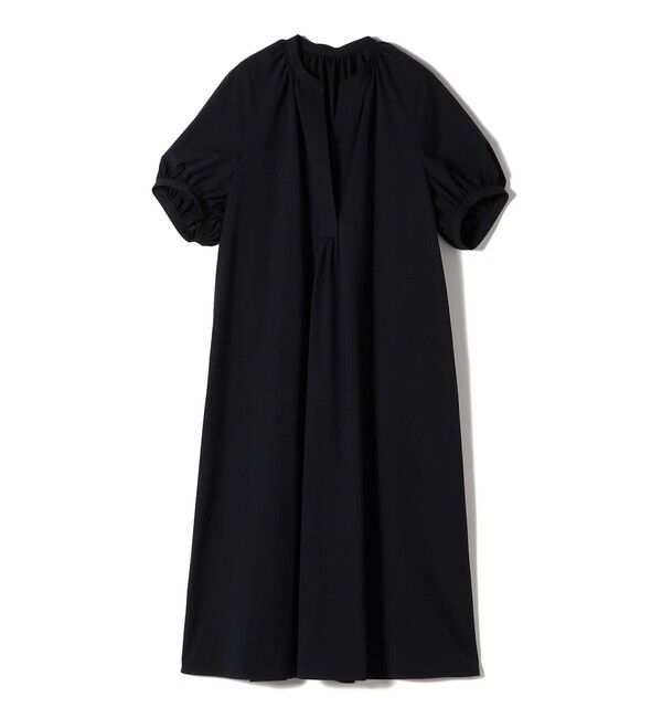 SHIPS for women「〈接触冷感 / 撥水加工〉TEX BRID(R)タフタ ギャザー ワンピース」|ワンピース|