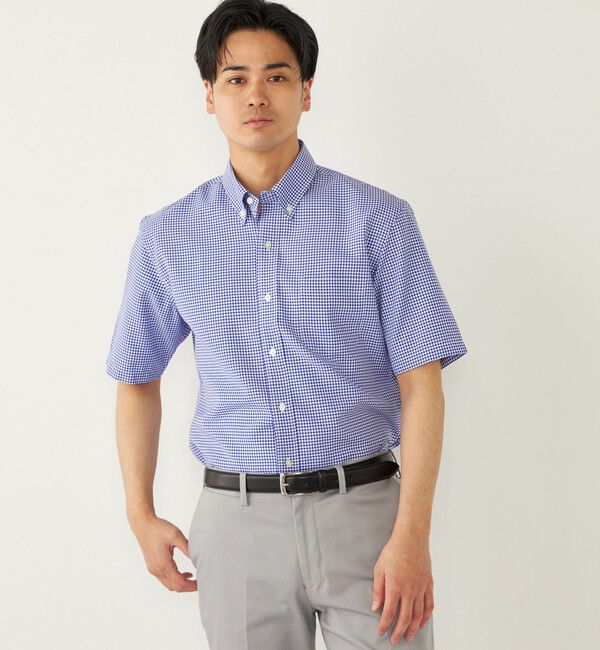 SHIPS Colors 「SHIPS Colors:SMART TECH(R) ノーアイロン ボタンダウン シャツ」|シャツ・ブラウス|ブルー