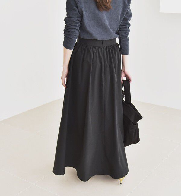 quaranciel「quaranciel:〈洗濯機可能〉タイプライター ギャザー フレア ポケット スカート」|スカート|