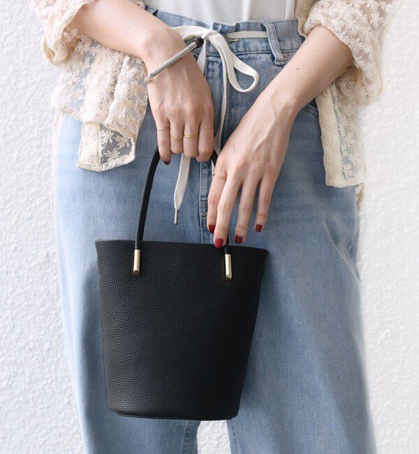 SHIPS for women「【WEB限定】ショルダー 付 バケツ型 トート バッグ」|ショルダー・メッセンジャー|ブラック