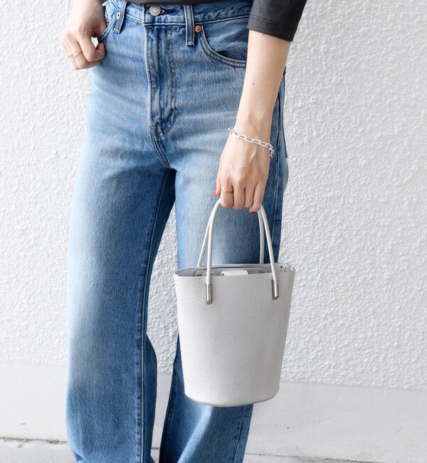 SHIPS for women「【WEB限定】ショルダー 付 バケツ型 トート バッグ」|ショルダー・メッセンジャー|シルバー