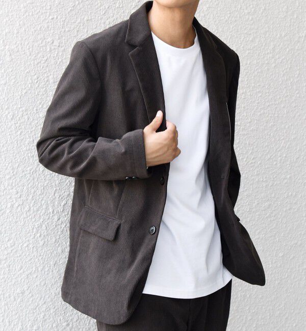 SHIPS any「SHIPS any:〈洗濯機可能〉SOLOTEX(R) コーデュロイ セットアップ ジャケット & イージーパンツ◇」|スーツ|