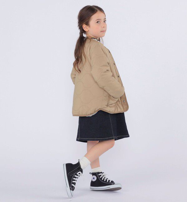 SHIPS KIDS「SHIPS KIDS:100～130cm /デニム オーバーオール スカート」|ジャンパースカート|