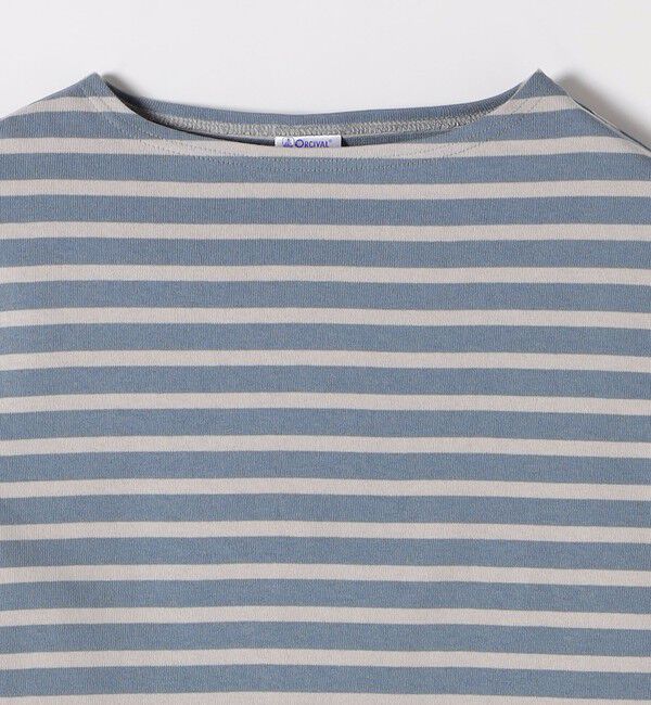 SHIPS any「ORCIVAL:〈手洗い可能〉ボートネック ボーダー ロングスリーブ プルオーバー 25AW」|Tシャツ・カットソー|