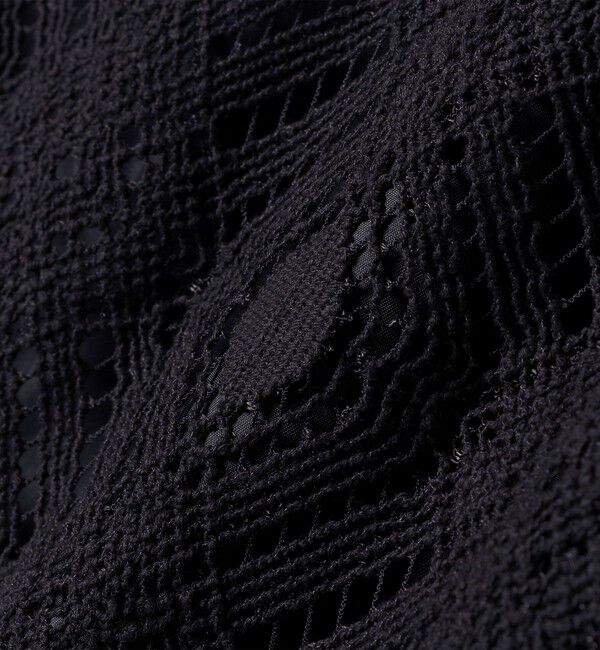 SHIPS for women「〈手洗い可能〉ラッセル レース ウエスト ギャザー タイト スカート」|スカート|