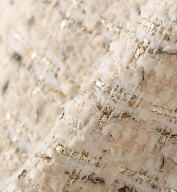 SHIPS KIDS「SHIPS KIDS:90cm / ツイード ジャンパー ワンピース」|ワンピース|