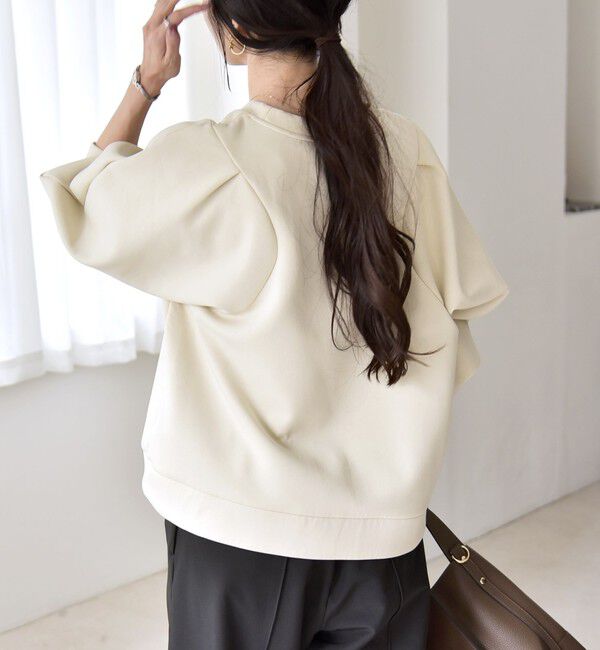 quaranciel「quaranciel:〈洗濯機可能〉スタッズ ロゴ ダンボール スウェット プルオーバー」|スウェット・ジャージ|