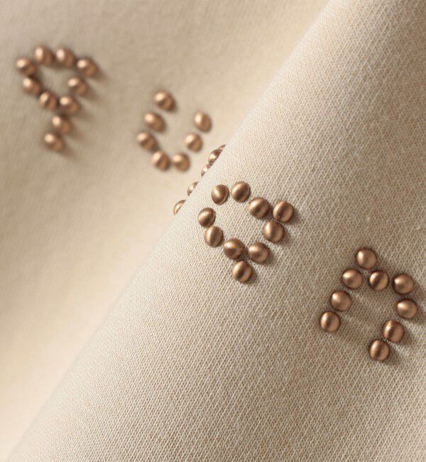 quaranciel「quaranciel:〈洗濯機可能〉スタッズ ロゴ ダンボール スウェット プルオーバー」|スウェット・ジャージ|