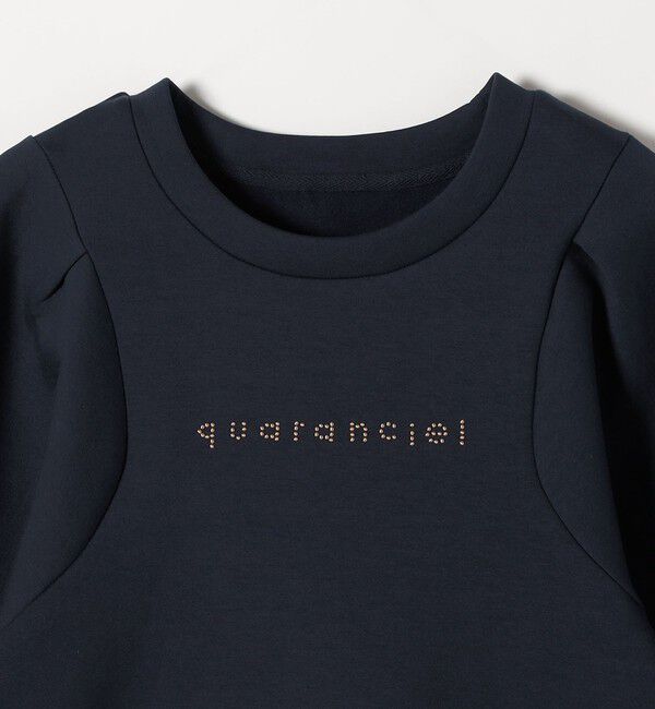 quaranciel「quaranciel:〈洗濯機可能〉スタッズ ロゴ ダンボール スウェット プルオーバー」|スウェット・ジャージ|