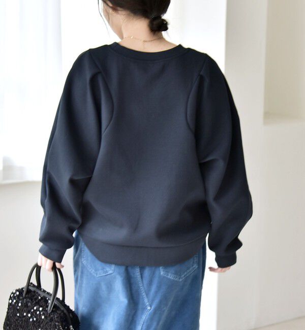 quaranciel「quaranciel:〈洗濯機可能〉スタッズ ロゴ ダンボール スウェット プルオーバー」|スウェット・ジャージ|