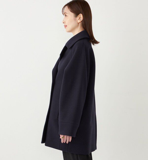 SHIPS Colors 「SHIPS Colors:〈手洗い可能〉ジャージーメルトン ピーコート◇」|ピーコート|
