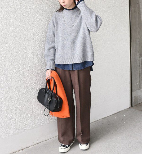 SHIPS Colors 「SHIPS Colors:〈手洗い可能〉CASHMILE(R) サドルショルダー ニット」|ニット・セーター|