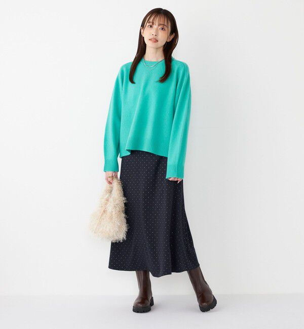 SHIPS Colors 「SHIPS Colors:〈手洗い可能〉CASHMILE(R) サドルショルダー ニット」|ニット・セーター|