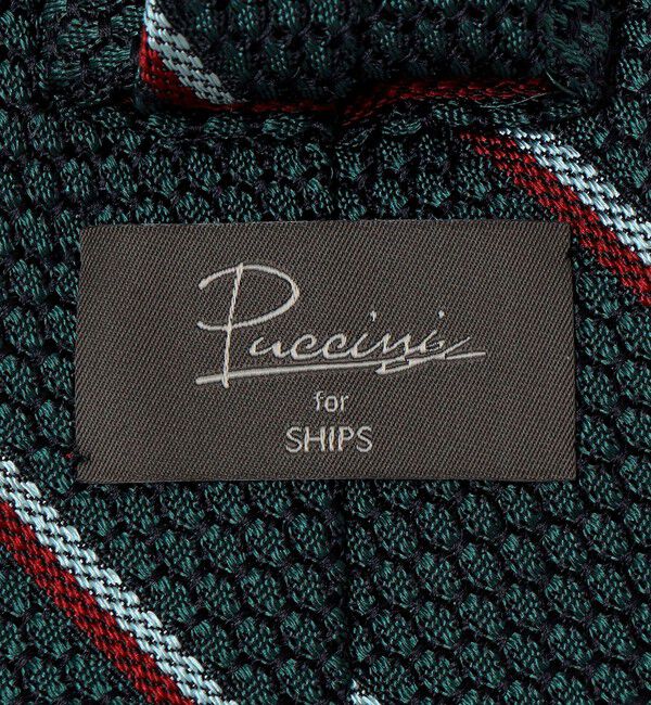 SHIPS「Puccini: シルク グレナディン リバース ストライプ ネクタイ」|ネクタイ・蝶ネクタイ|