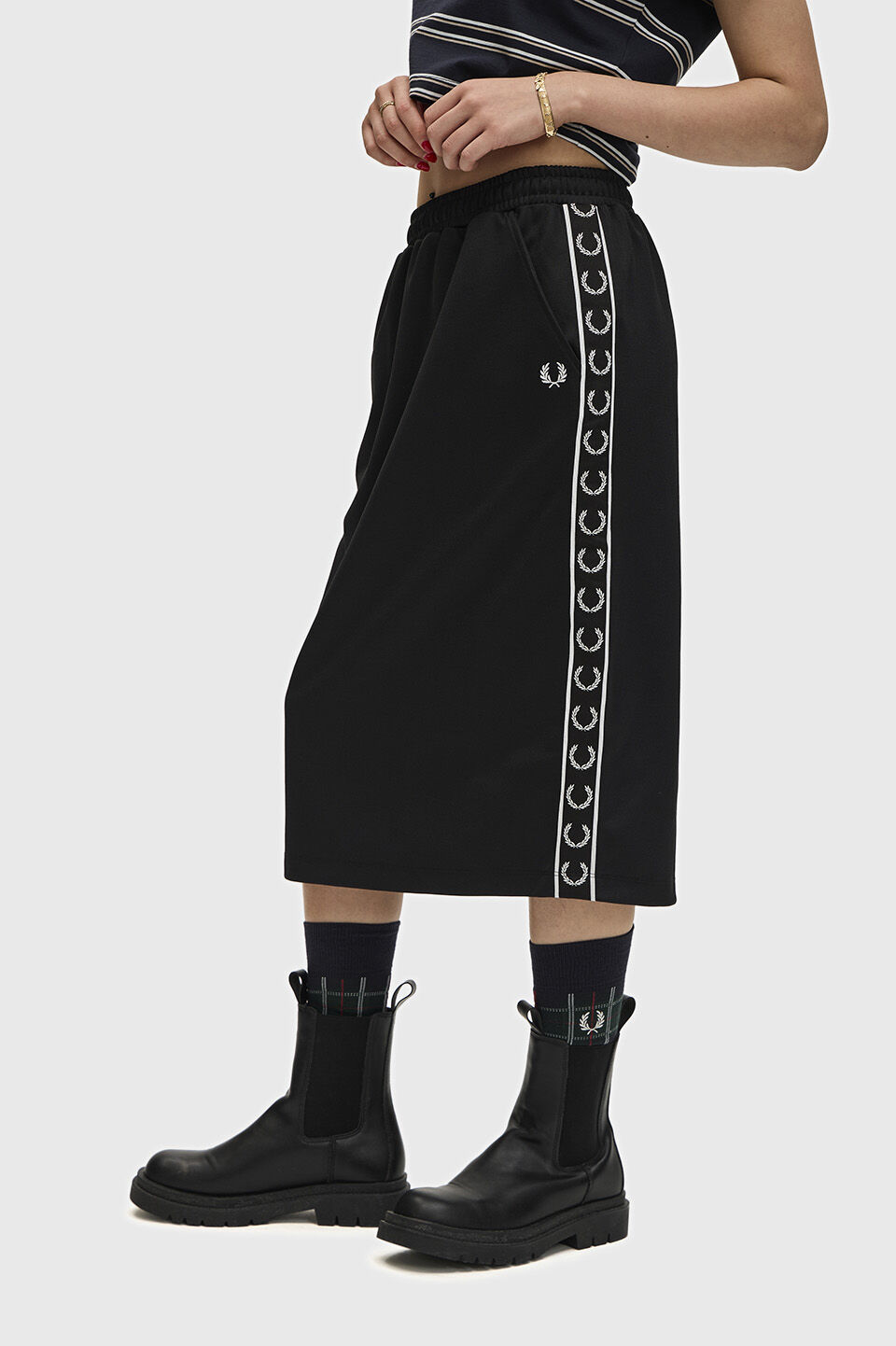 FRED PERRY 「Taped Track Skirt」|スカート|BLACK