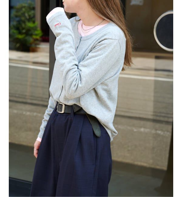 OUTDOOR PRODUCTS Usual Things「3WAYアイビーニットカーディガン&times;ロンT 2点SET」|カーディガン|