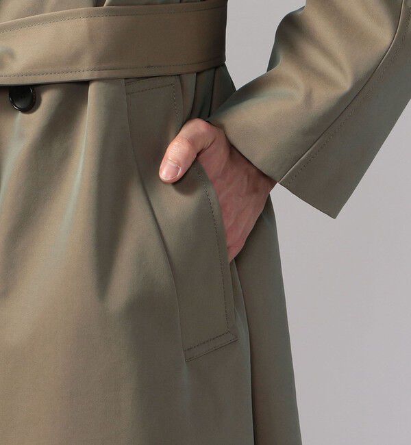 CABaN「CABaN コットンポリエステルシャンブレー オーバーサイズトレンチコート」|トレンチコート|