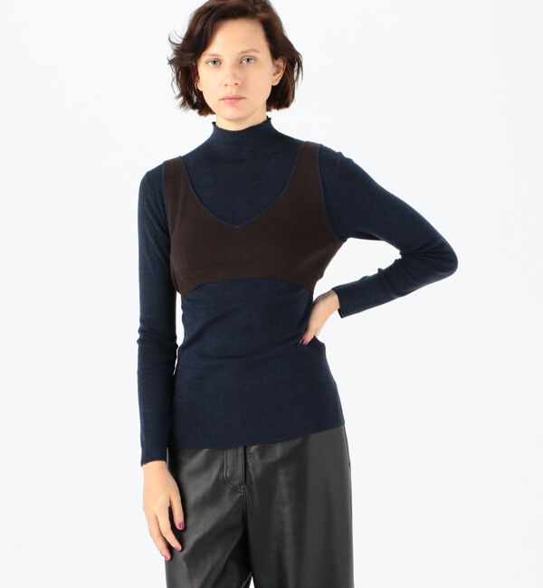 BACCA「メルノウール ブラトップコンビニット」|ニット・セーター|
