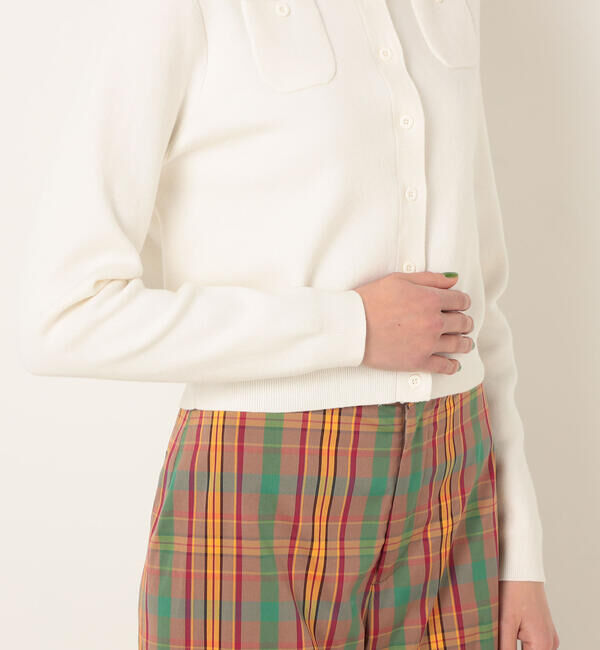 CABaN「コットンカシミヤ クルーネックカーディガン」|カーディガン|