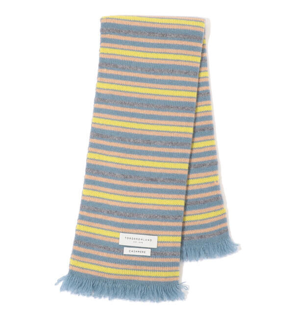 TOMORROWLAND GOODS「カシミヤ ミドルゲージ ミニボーダーマフラー」|マフラー|