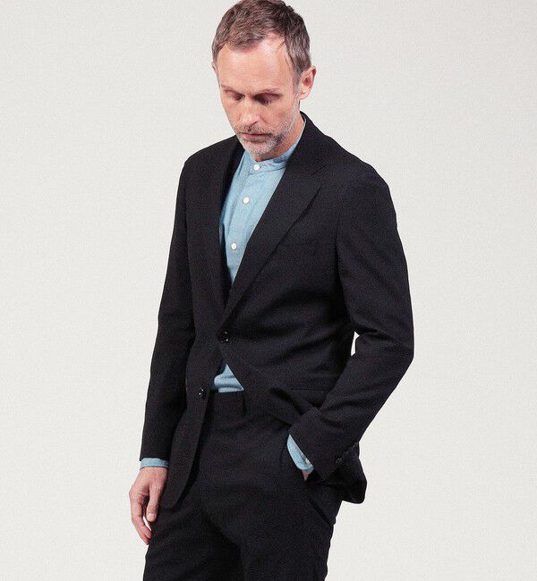 TOMORROWLAND MENS「ウールシルクポリウレタン シングル2Bテーラードジャケット MOOVING」|テーラードジャケット|