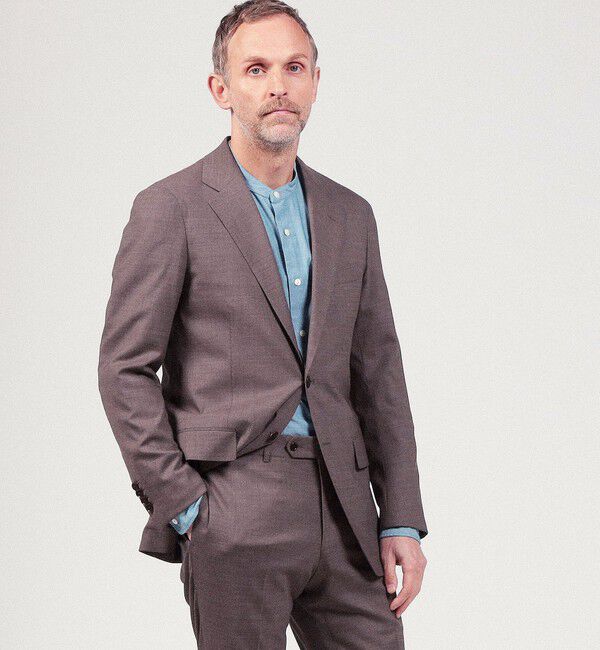 TOMORROWLAND MENS「ウールシルクポリウレタン シングル2Bテーラードジャケット MOOVING」|テーラードジャケット|