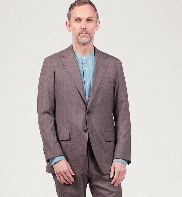 TOMORROWLAND MENS「ウールシルクポリウレタン シングル2Bテーラードジャケット MOOVING」|テーラードジャケット|