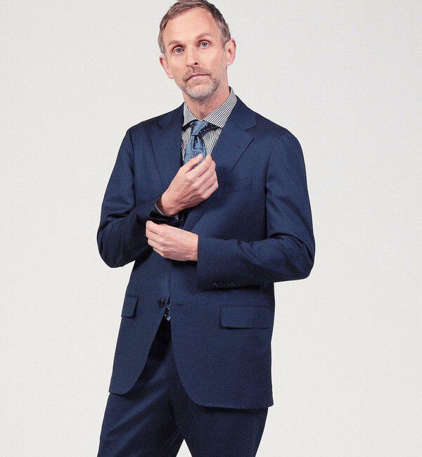 TOMORROWLAND MENS「ウールシルクポリウレタン シングル2Bテーラードジャケット MOOVING」|テーラードジャケット|