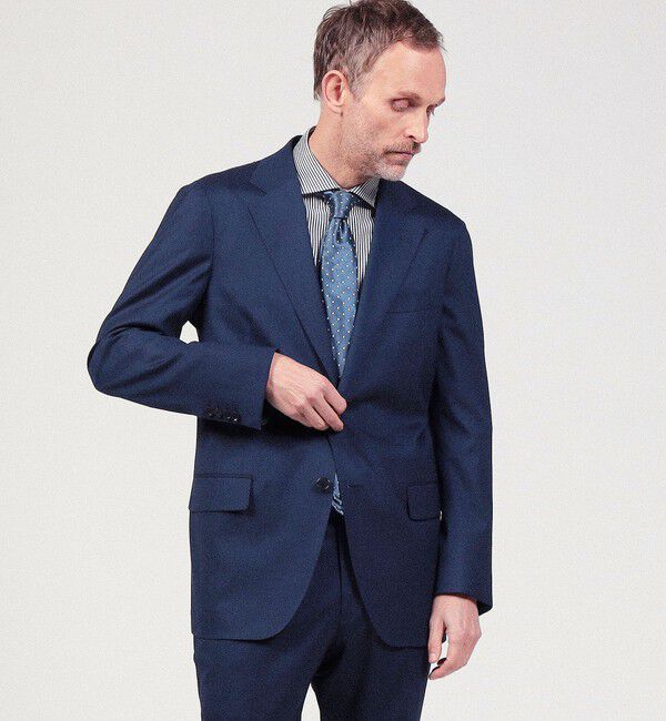 TOMORROWLAND MENS「ウールシルクポリウレタン シングル2Bテーラードジャケット MOOVING」|テーラードジャケット|