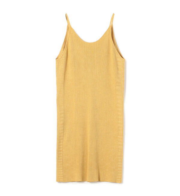 Ballsey「リネンコットンリブ バックレースアップキャミソールプルオーバー」|ニット・セーター|23 イエロー