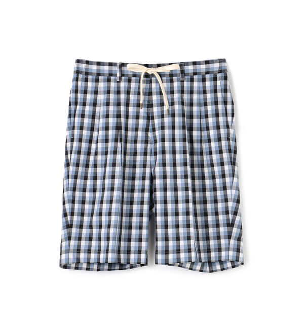 TOMORROWLAND MENS「コンパクトポプリン 2プリーツイージーショーツ」|その他|66 ブルー系