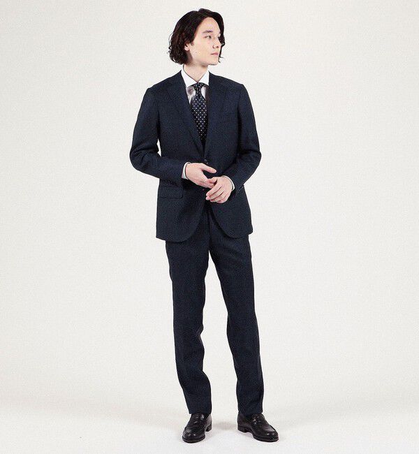 TOMORROWLAND MENS「120/2スーピマコットンブロード ワイドスプレッドカラーシャツ」|シャツ・ブラウス|