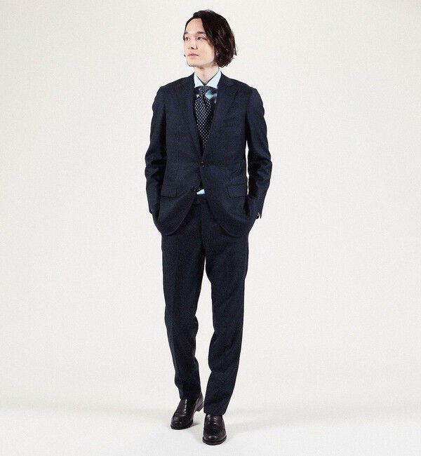 TOMORROWLAND MENS「120/2スーピマコットンブロード ワイドスプレッドカラーシャツ」|シャツ・ブラウス|